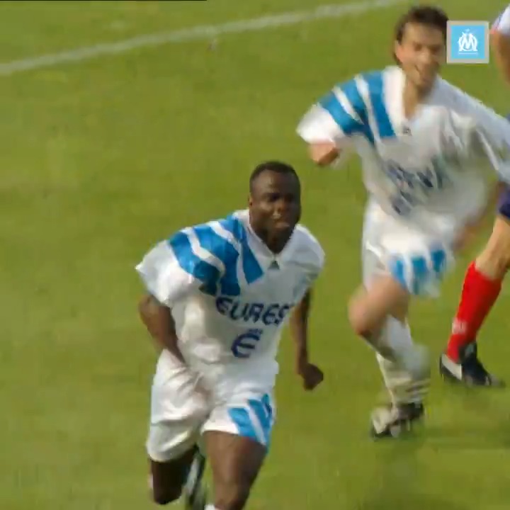 Remember when Basile Boli scored one of the greatest headed goals of all time? ⚽️