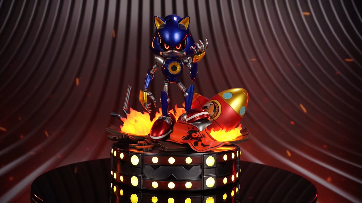 METAL SONIC PRE-ORDERS OPEN IN 2 DAYS! Definitive Edition Showcase: The Definitive Edition includes interchangeable arms for versatile posing options. It comes with a larger base depicting Tails’ rocket engulfed in flames, which Metal Sonic stole to follow Sonic and Tails to White Park Zone. This edition also offers LED light-up function for the flames. How do you feel about Metal Sonic's rivalry with Sonic compared to other Sonic villains? Sign up here ( and get $10 off once pre-orders are open! Check out the F4F Official Collectors Club ( to stay in the loop for this and other releases from First 4 Figures! Pre-orders open on 7th January 2025. Pricing will be revealed on launch day. #SonicTheHedgehog #MetalSonic #Sonic #SEGA #Statue #VideoGame Sonic the Hedgehog SEGA