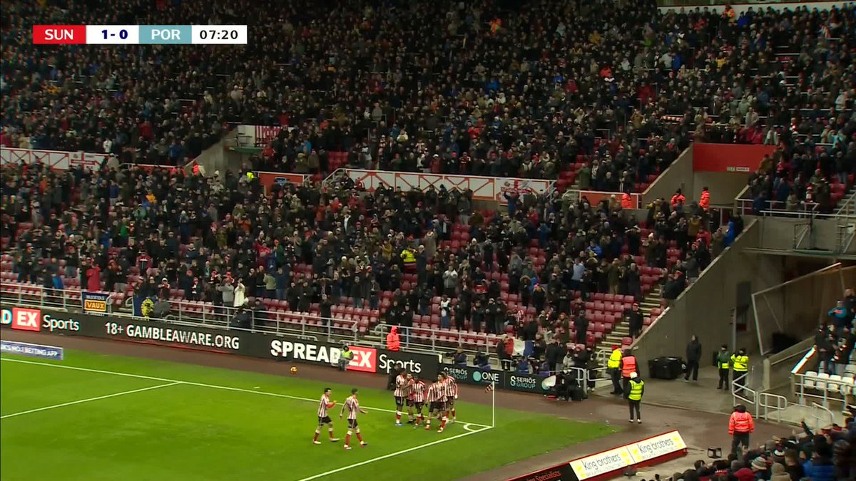 A ruthlessly efficient breakaway and Wilson Isidor gives Sunderland the lead after just seven minutes! 🔥