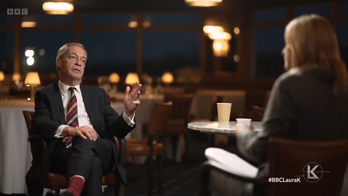 "I think he's a hero" Nigel Farage, leader of Reform UK, tells #BBCLauraK that billionaire Elon Musk "may well" give money to his party Musk has since said Farage "doesn't have what it takes" to be Reform UK leader