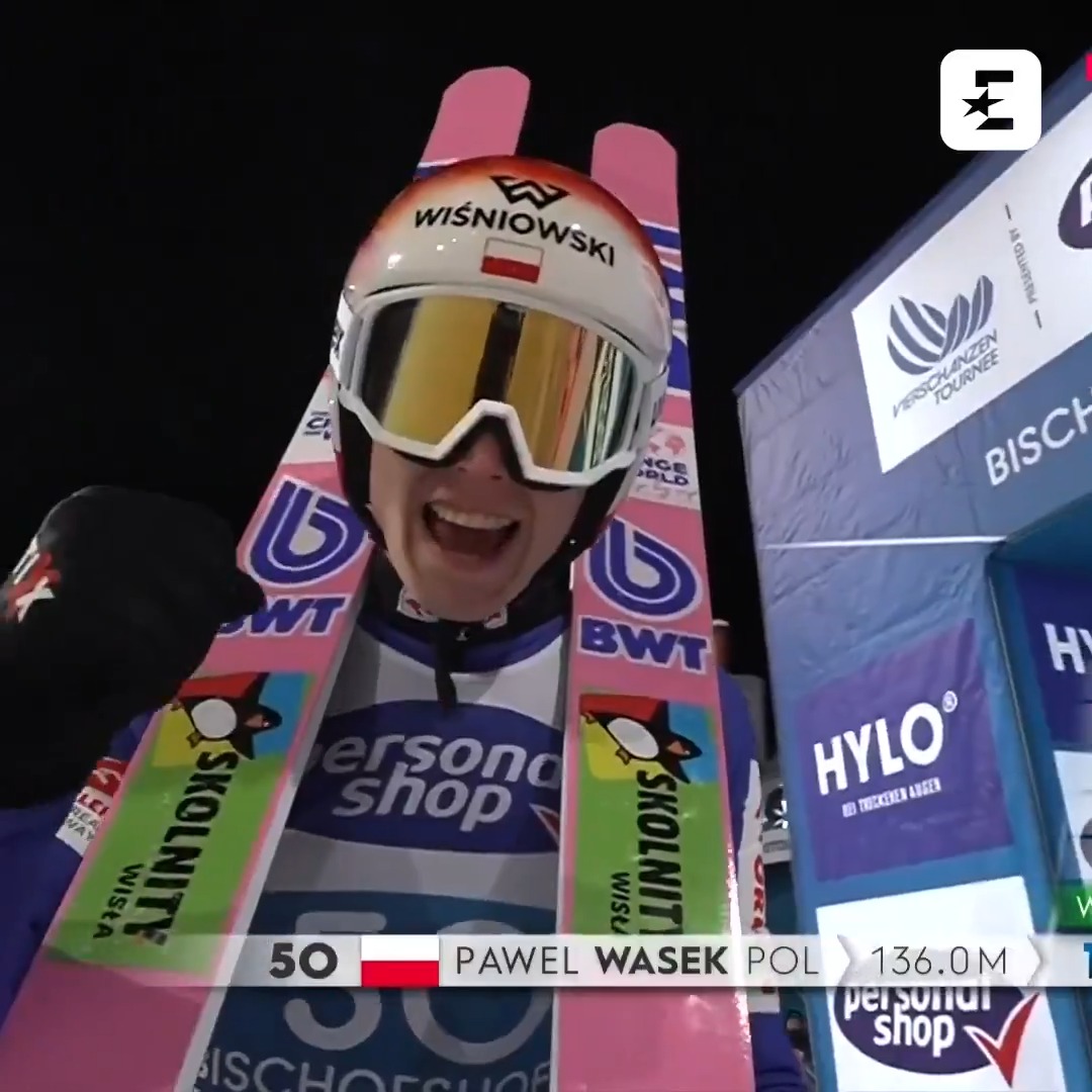 PAWEŁ WĄSEK I NIC DODAWAĆ NIE TRZEBA 🤫 Oglądanie Baby Stocha to od pewnego czasu najczystsza przyjemność 👐 #skijumpingfamily #TCS #Bischofshofen