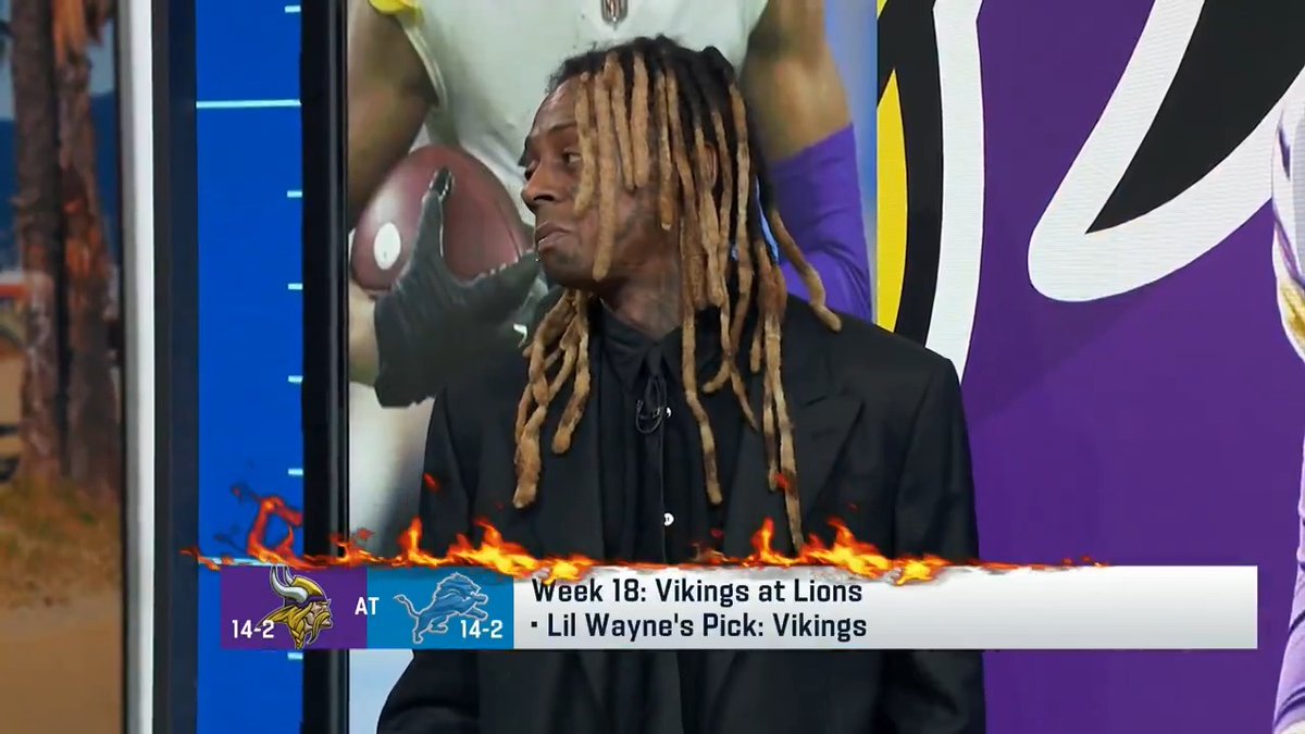 .Lil Wayne WEEZY F making some NFC North predictions 🔥