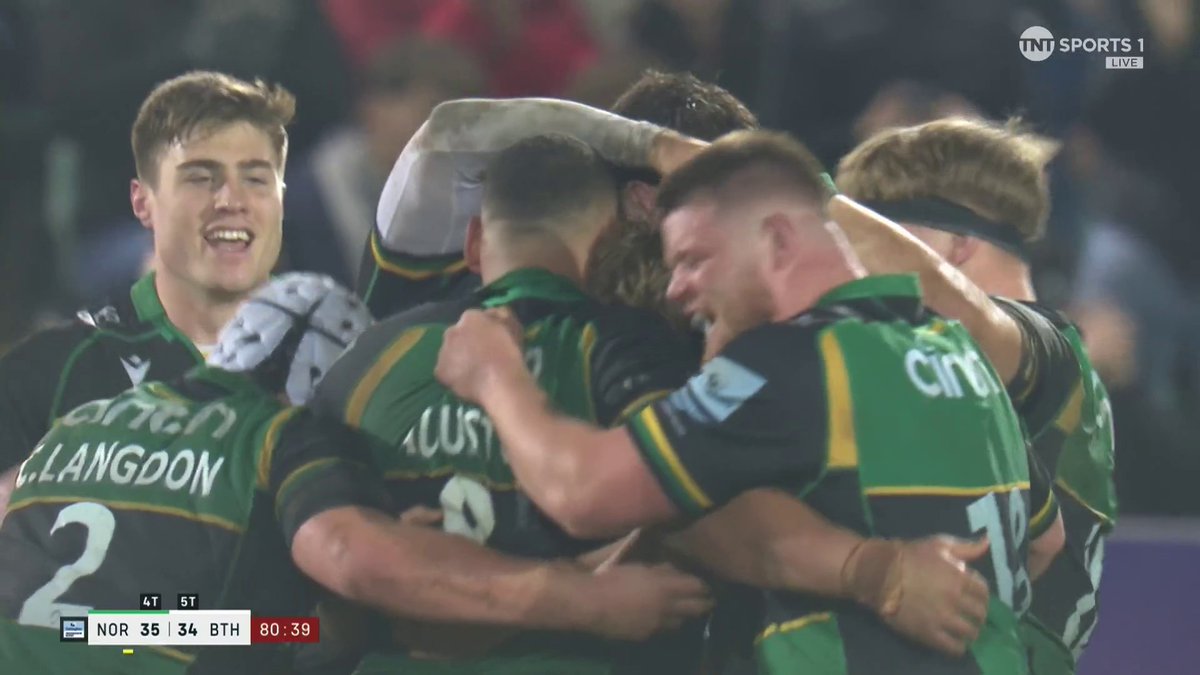 FIN SMITH WITH THE LAST KICK 🤯 Northampton Saints 35 - 34 Bath Rugby 😮💨 #NORvBAT | #GallagherPrem