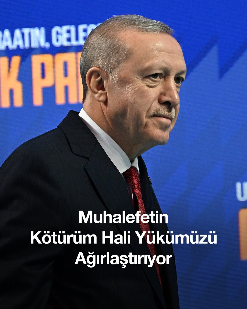 Muhalefetin bu kötürüm hali bizim yükümüzü daha da ağırlaştırıyor...