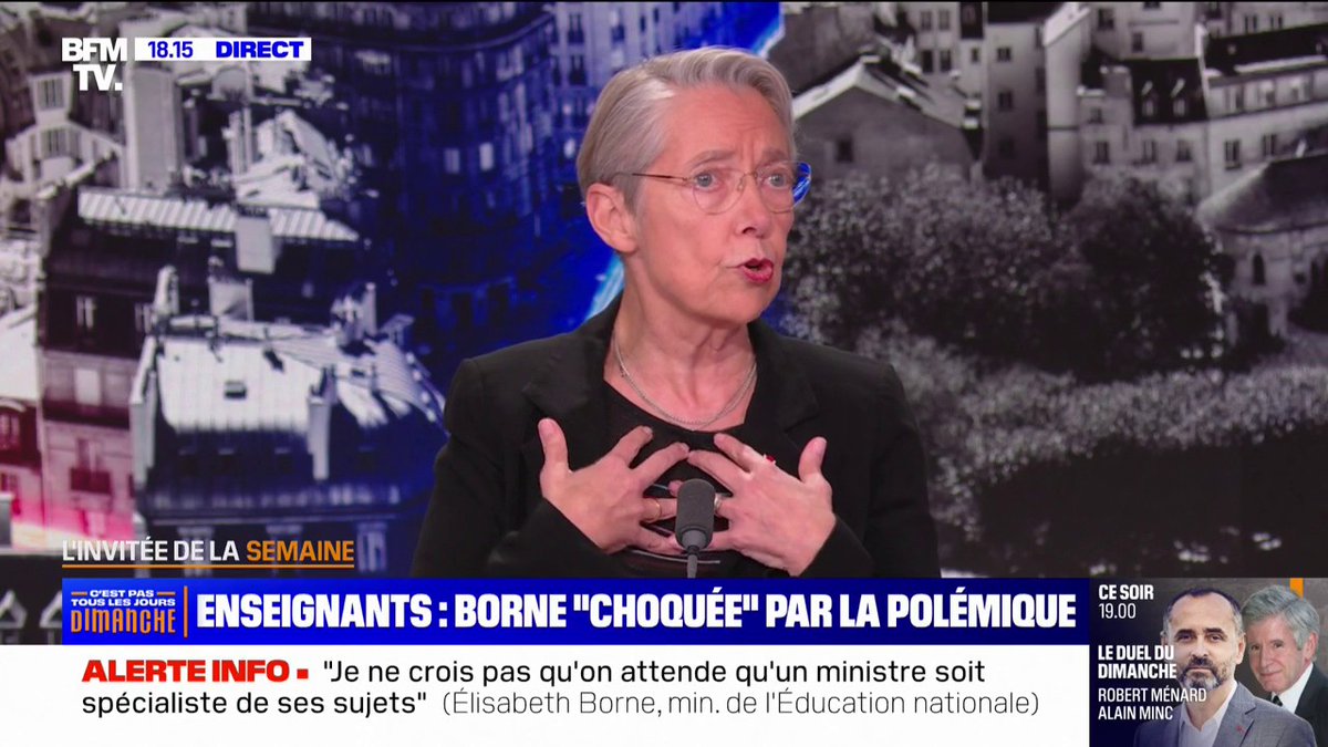 💬"Je quitte cette séquence, parce que je suis attendue et je suis en retard" Élisabeth Borne répond à la polémique suscitée par son échange avec des enseignants à Mayotte