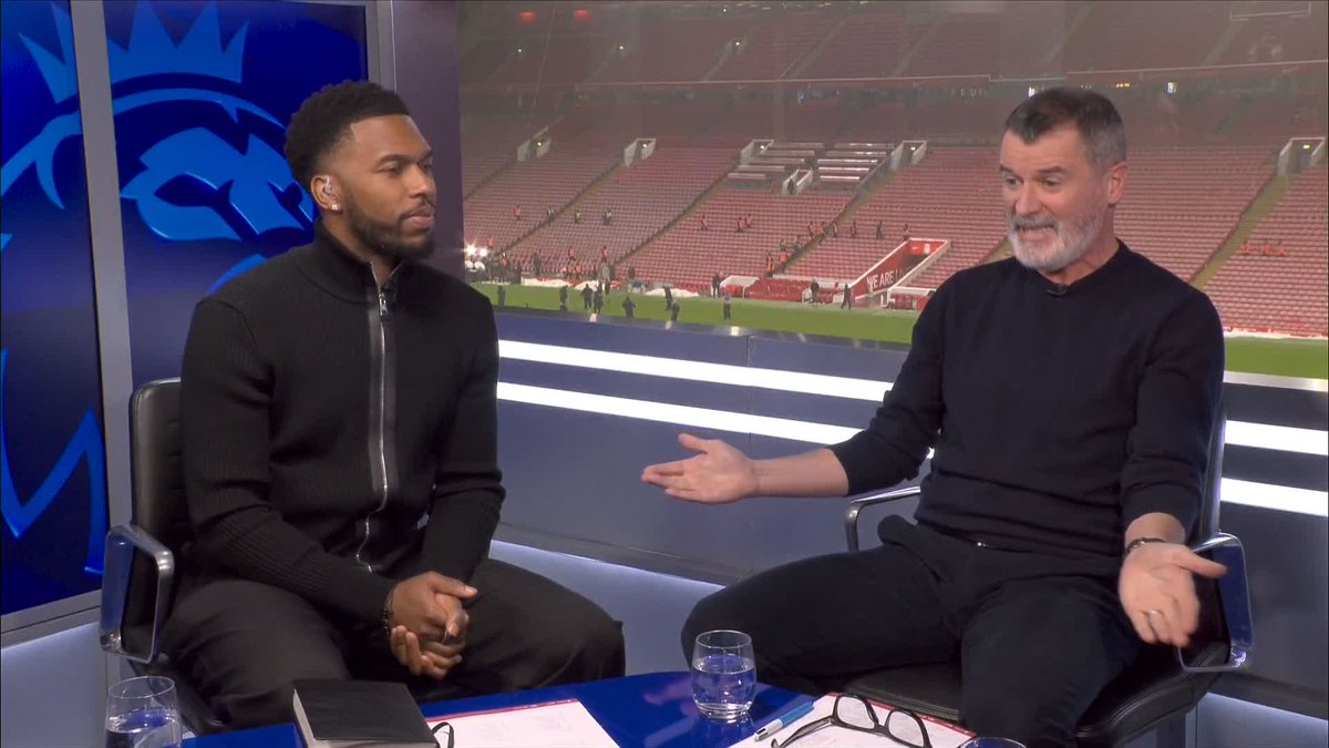 "If that ball came to you, would you FANCY your chances of hitting the target?!" Roy Keane and Daniel Sturridge clash over Joshua Zirkzee’s pass to Harry Maguire 😨