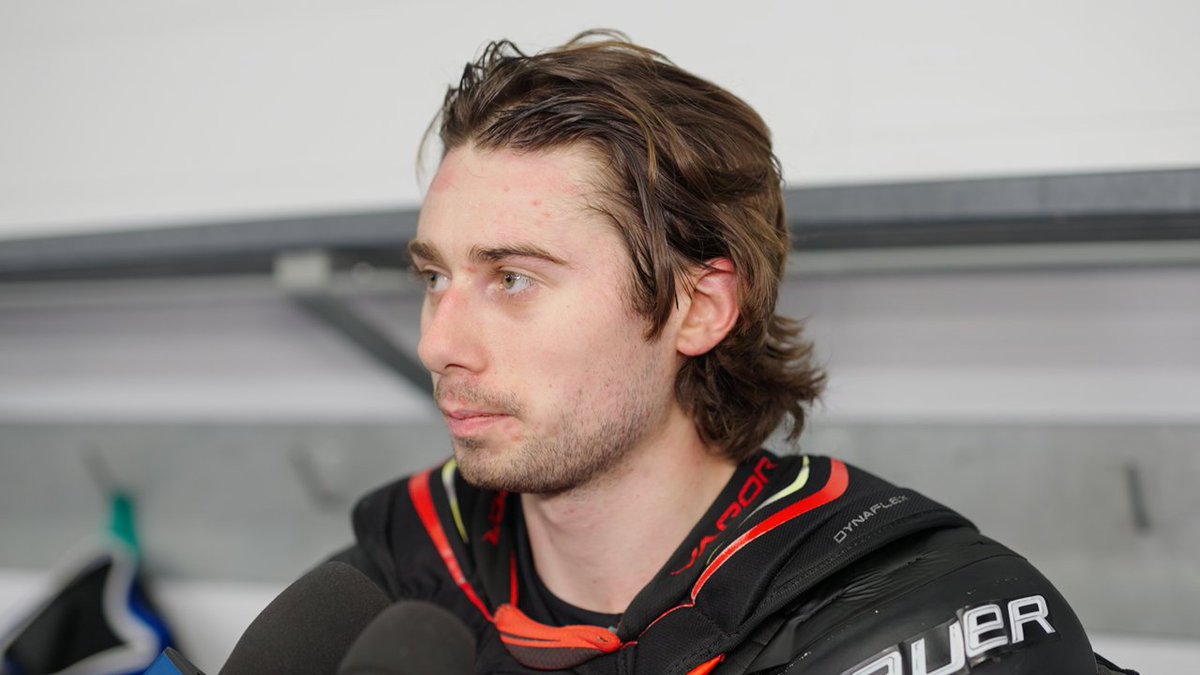 “Nice to be back. Hate missing time…Want to take care of my body and be available. We’ll see how it goes.” 🗣 Hear from Quinn Hughes on his return to #Canucks practice.