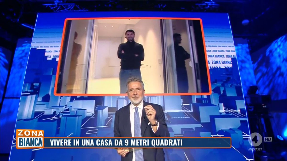 Vivere in una casa da 9 metri quadrati Collegato in diretta da Pesaro, l'architetto Leonardo Di Chiara, ci mostra una mini casa da 9 metri quadrati che ha progettato lui. #zonabianca