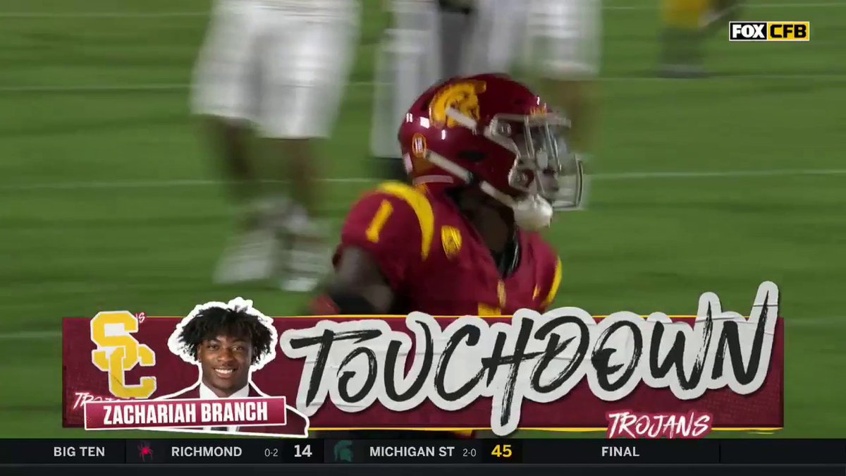 Some guys just look different than everyone else on the field Zachariah Branch is one of those