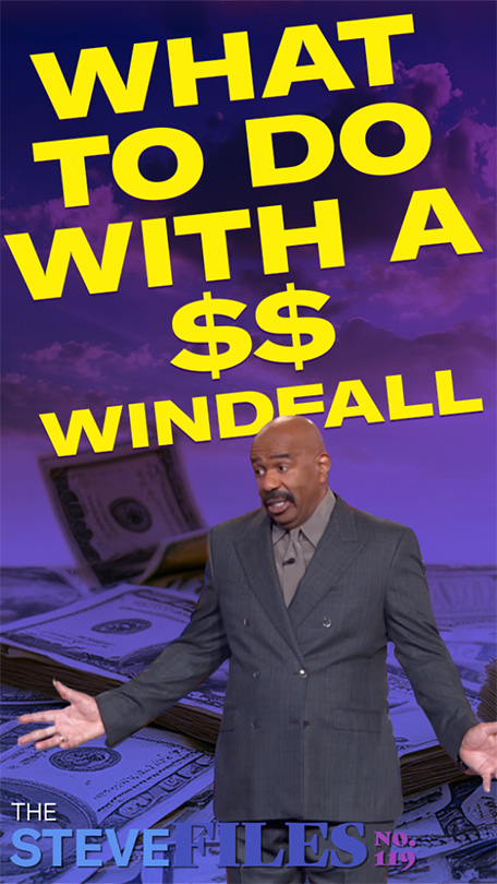 What would you do if you woke up tomorrow with a money windfall? 💰💥