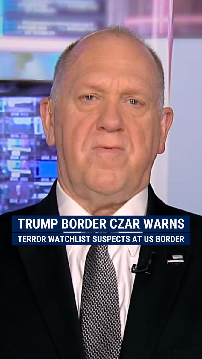 'HUGE NATIONAL SECURITY ISSUE': Tom Homan delivers a fresh warning about the number of terror watch list suspects arrested at the southern border as he warns about migrants who cross and aren't arrested.