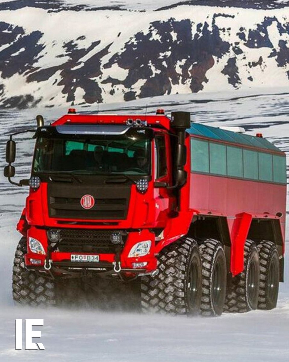 The ultimate “go-anywhere” tour bus—a monster truck in disguise—built to tackle rugged terrain with a blend of style, comfort, and excitement!