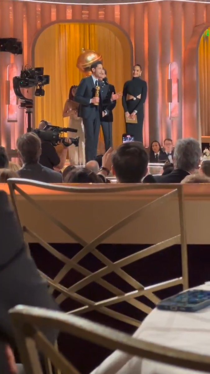 Adrien Brody’s parents react to his #GoldenGlobe win for Best Actor in a Motion Picture – Drama for #TheBrutalist
