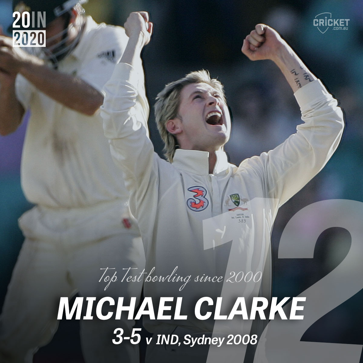 19 balls left in the test, 3 wickets to win the test for Australia. Indian tail couldn’t survive 6 balls, as Clarke took 3 wickets in an over. What a finish to a test match. India v Australia, Sydney #OnThisDay in 2008