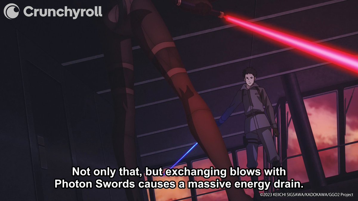 It's a lightsaber battle 🔥 (via Sword Art Online Alternative: Gun Gale Online II)