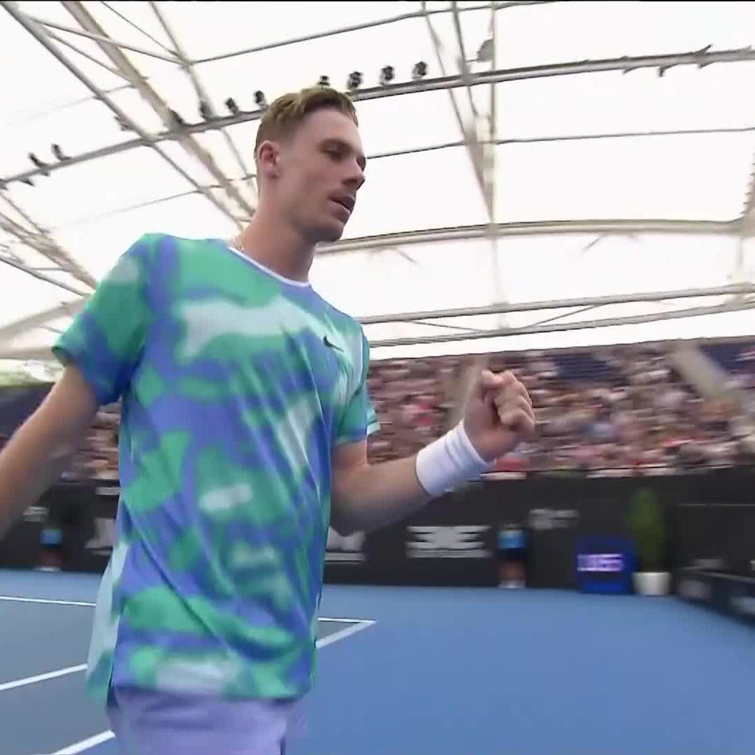 Up and running 💪 Shapo gets his first win of 2025, 6-3 6-4 over Zhang Zhizhen. #AdelaideTennis