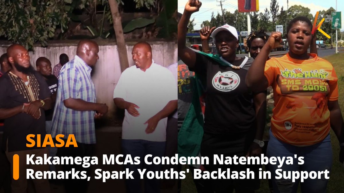 Kakamega MCAs Condemn Governor Natembeya's Remarks, Sparking Youths' Backlash in Support