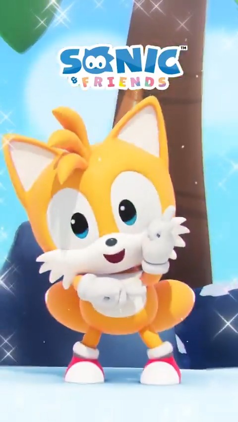 / キュートなソニックたちが送る ショートアニメ『SONIC & FRIENDS』 最新動画が本日公開👍̖́-︎ \ かわいいだけじゃだめですか?🥺💛 👇音声ありの動画はこちら👇 #ソニフレ #ソニック #テイルス