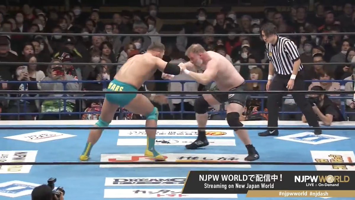 🎍NEW YEAR DASH🎍 エキシビジョンマッチ、５分1本勝負‼️ 格闘技猛者同士の一騎打ち💥 🆚 Boltin Oleg ボルチンオレッグ × ジョシュ・バーネット 登録・視聴はこちらから ⇒ #NJPW #njpwworld #njdash
