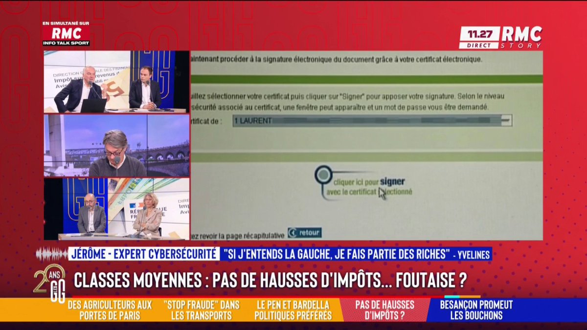 💶 Budget : pas de hausse d’impôts pour la classe moyenne ? 📞 Jérôme au 3216 : "J'ai regardé ma fiche de paie, en haut, il y a marqué 5 017€ brut et à la fin... 2 900€ virés sur mon compte ! Où vont les 2 000€ ?!" #GGRMC