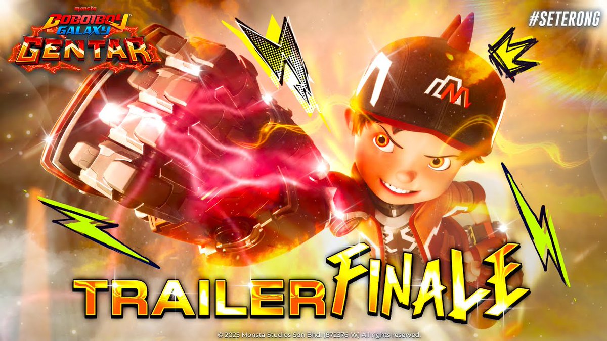 ‼🗣 Saksikan EPISOD FINALE paling #SETERONG dalam sejarah #BoBoiBoy Galaxy Musim 2 pada hari Sabtu ini! ▶ Tonton TRAILER FINALE di YOUTUBE #Monsta Network sekarang!