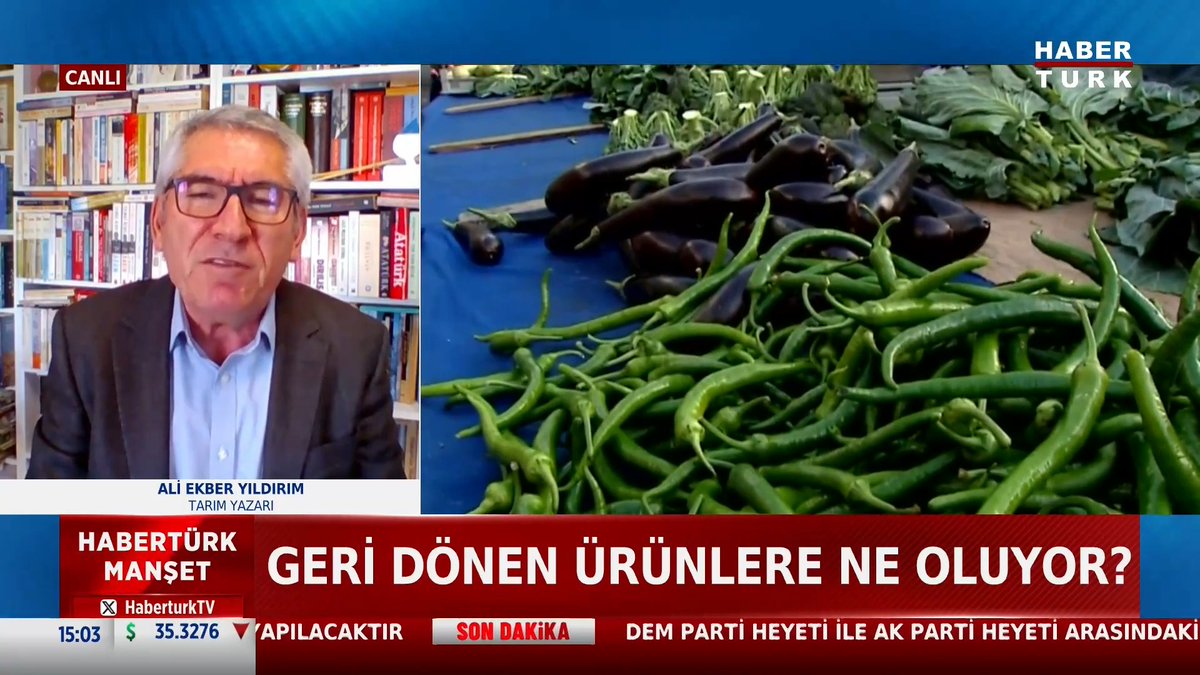 Meyve ve sebzede tarım ilacı tehlikesi... "Üretimle ilgili problemimiz yok. Ürettiğimiz ürünü değerlendirmede, yönetmede, dışarıya ihraç ettiğimizde sıkıntılar yaşıyoruz." Tarım Yazarı Ali Ekber Yıldırım (Ali Ekber Yıldırım) #HabertürkManşet'te Zülfikar Ali Aydın'a anlattı.