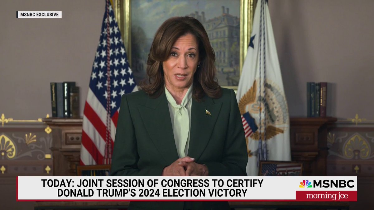 FIRST LOOK: Vice President Kamala Harris calls certifying her own election loss to Trump "a sacred obligation.”