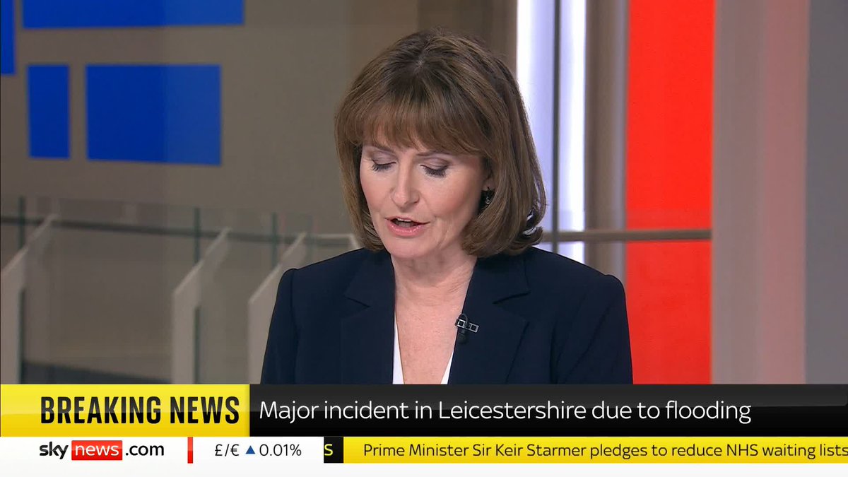 BREAKING: Leicestershire Fire and Rescue Service has declared a major incident in response to widespread flooding across Leicester, while there are no trains to Gatwick Airport after a carriage 'catches fire' Latest UK weather ➡️ 📺 Sky 501 and YouTube