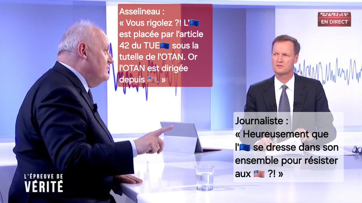 #Journalistes: «Ah ! 2ème article !» FA: «Oui ! mais... Je connais mes dossiers, excusez-moi.» #Journaliste: «Ah ça, je crois que tout le monde le sait ça !» FA: «Mais si vous préférez des ignorants, c’est vôtre problème !» Les grands médias préfèrent des ignorants ! #Frexit