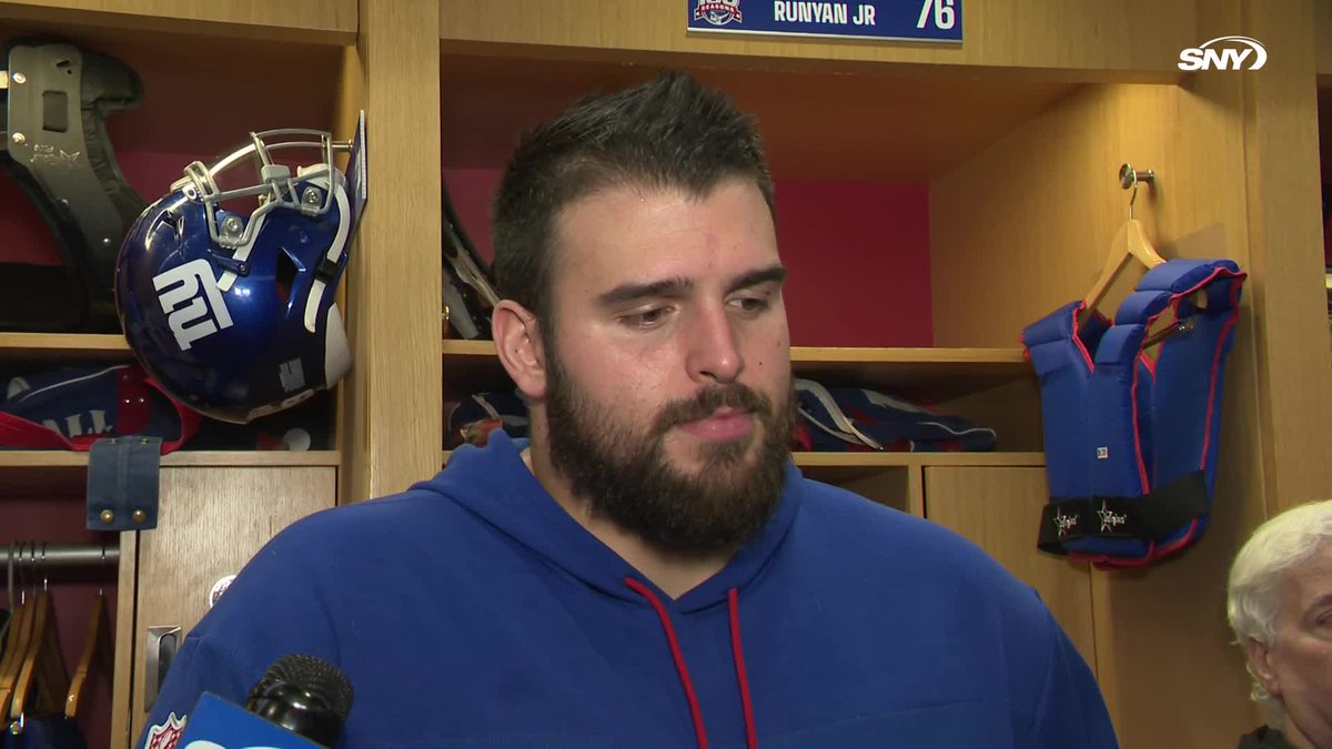 Jon Runyan Jr.'s message to free agents considering the Giants: "This is one of the most historic organizations in the NFL. We're not comfortable with three wins and the third pick in the draft. That's not who the New York Giants are."
