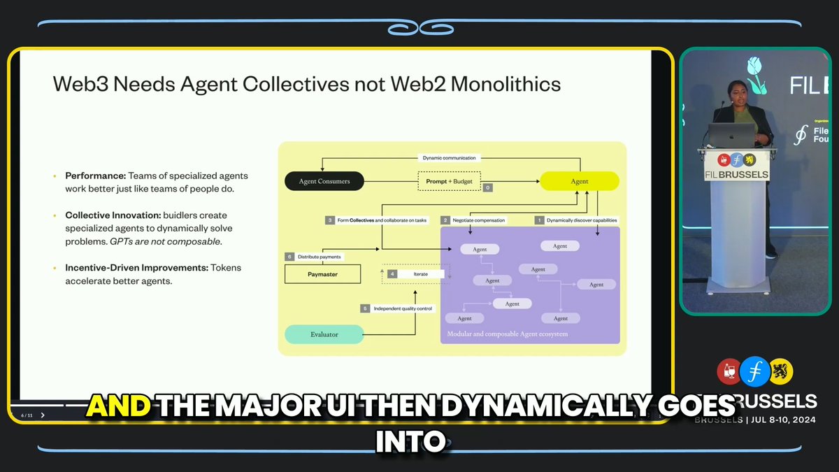 Discover how AI agents are revolutionizing data utilization. In this clip, Anjali George from Theoriq showcases how multi-agent systems unlock untapped data reservoirs, enabling faster insights, smarter decisions, and innovative breakthroughs with Filecoin's ecosystem.