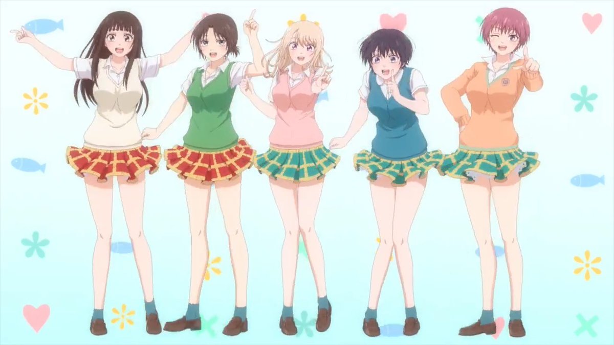 🎼ノンクレオープニング映像解禁🎀 いろはにほへっと あやふぶみ 🎵「雨トキメキ恋模様」 モナとメダカの関係性を表現した、 ハイテンポな爽快感のある楽曲です💘 #黒岩メダカに私の可愛いが通じない #メダかわ