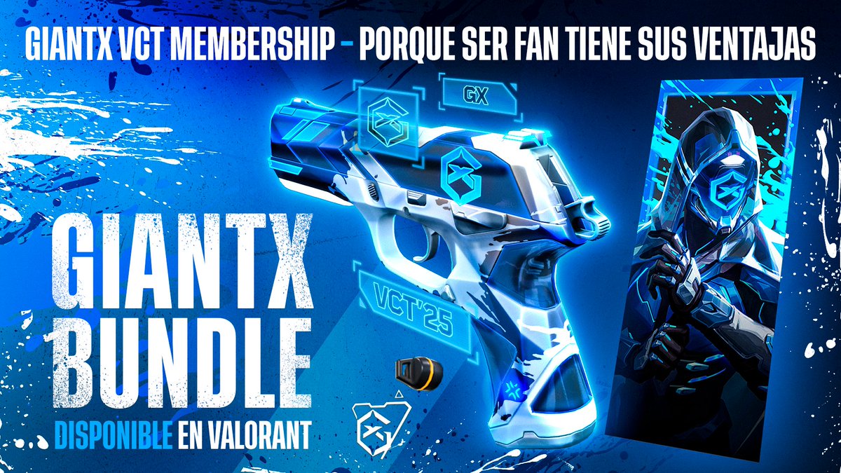 ¿Skins? Todos tienen... ¿Ventajas? Solo nosotros 🚀 El GIANTX VCT Membership redefine lo que vale un bundle. Disponible desde el jueves 9 de enero. #WeAreGIANTX