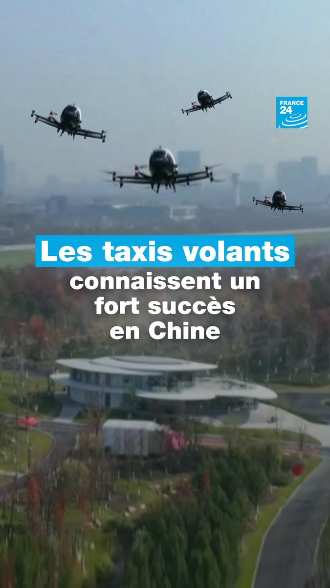 🚕🚁 En #Chine 🇨🇳, on peut désormais commander un taxi volant électrique, sans conducteur, sur son téléphone comme on commande un #taxi classique ! 📈 La demande de ces véhicules voyageant à basse altitude est de plus en plus forte