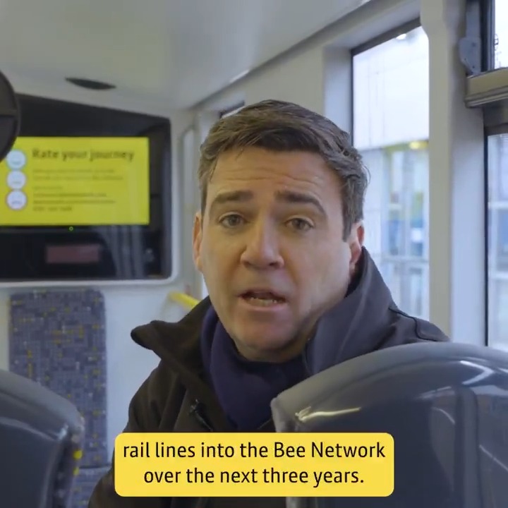 “The Bee Network doesn’t end here…” After buses come back under local control in Greater Manchester, hear from Andy Burnham and Heidi Alexander MP on what’s next for our integrated system. 🐝 #BeeNetwork