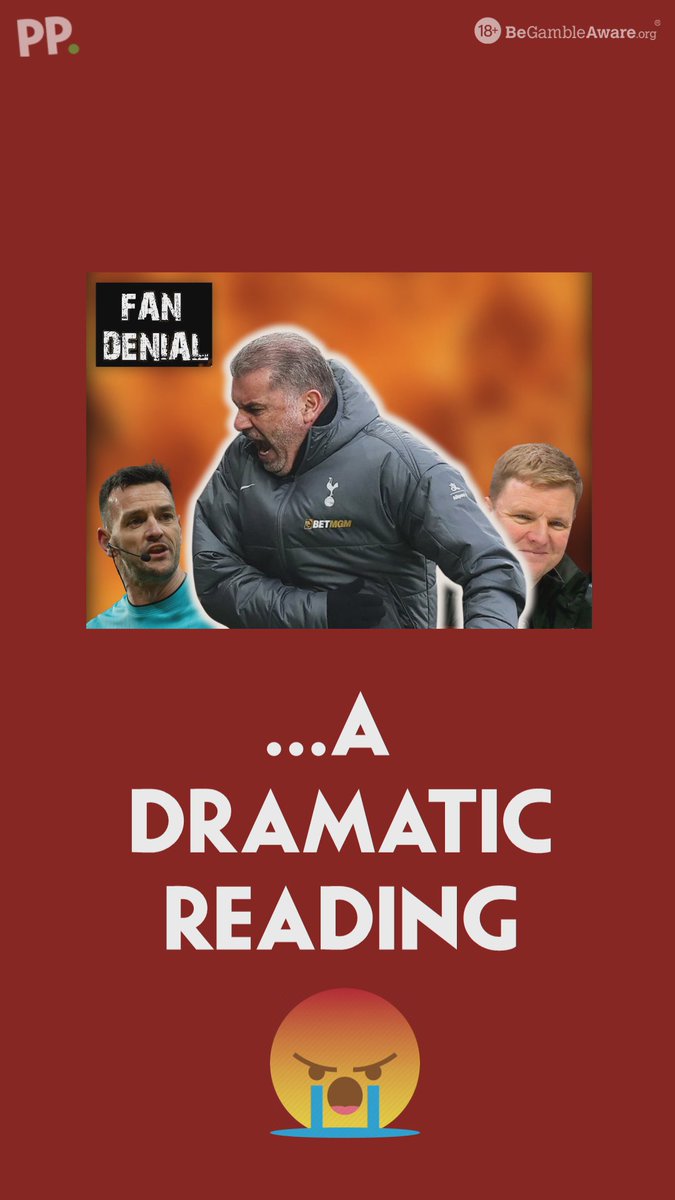 "On another day NUFC would or could win 15-0". A controversial defeat to Newcastle, and points dropped at home. Ladies and Gents, it's a Spurs #FanDenial... 18+ GambleAware