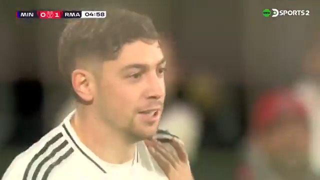 Federico Valverde 🇺🇾 en modo karateka para el 0-1 de Real Madrid ante Minera en la Copa del Rey.