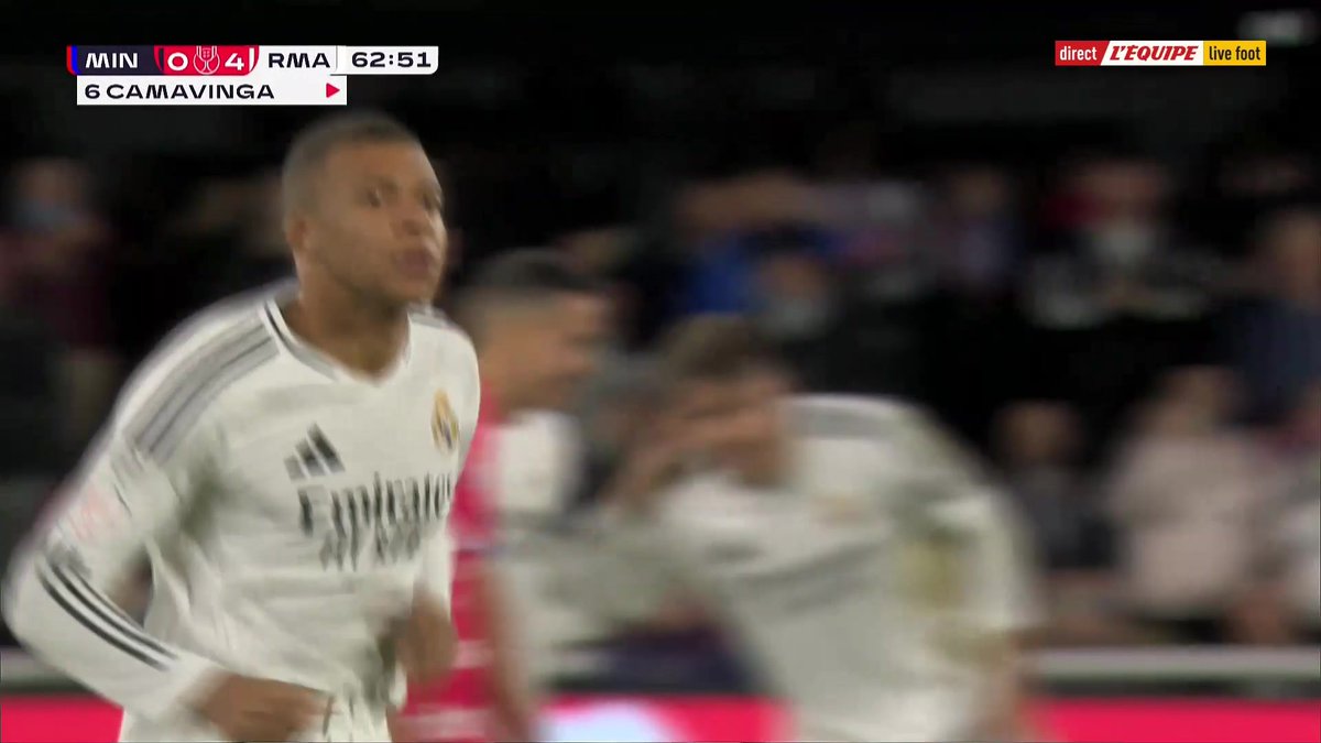 โฝ๏ธ๐ช๐ธ Kylian Mbappรฉ ovationnรฉ lors de son entrรฉe en Coupe du Roi face ร Minera Suivez la rencontre sur L'รquipe live foot > #lequipeFOOT