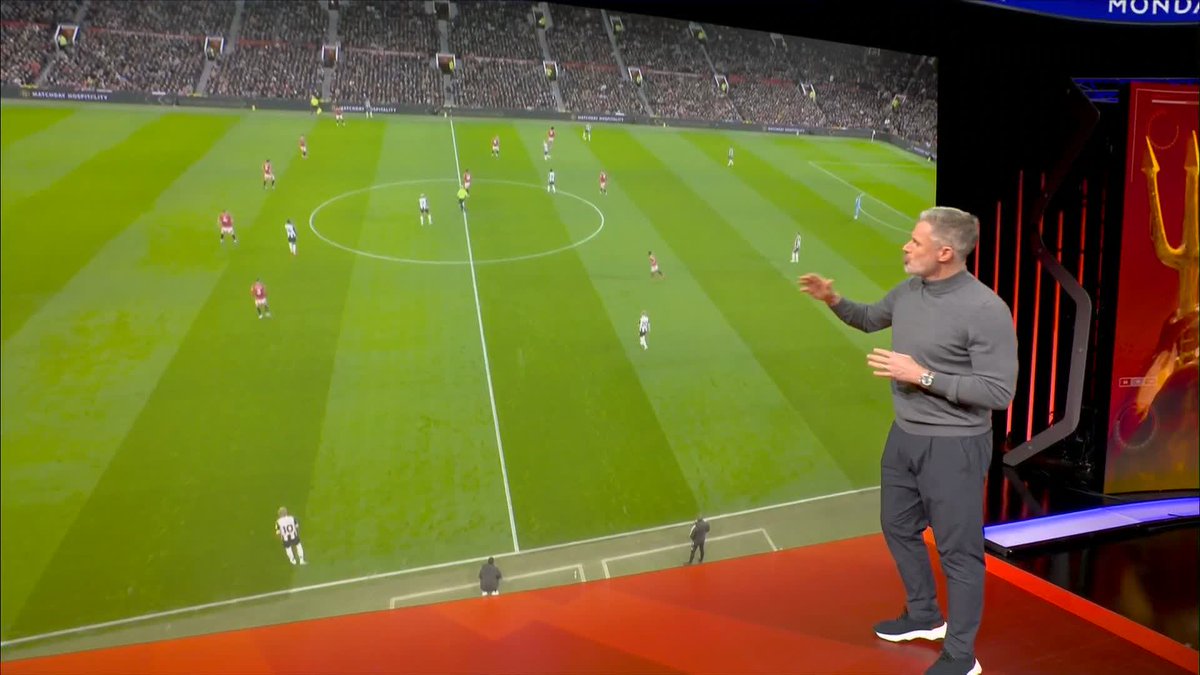 "If you press high, you need centre-backs who are behind them who are prepared to jump" Jamie Carragher and Tom Cairney explain what was going wrong for Manchester United against Newcastle