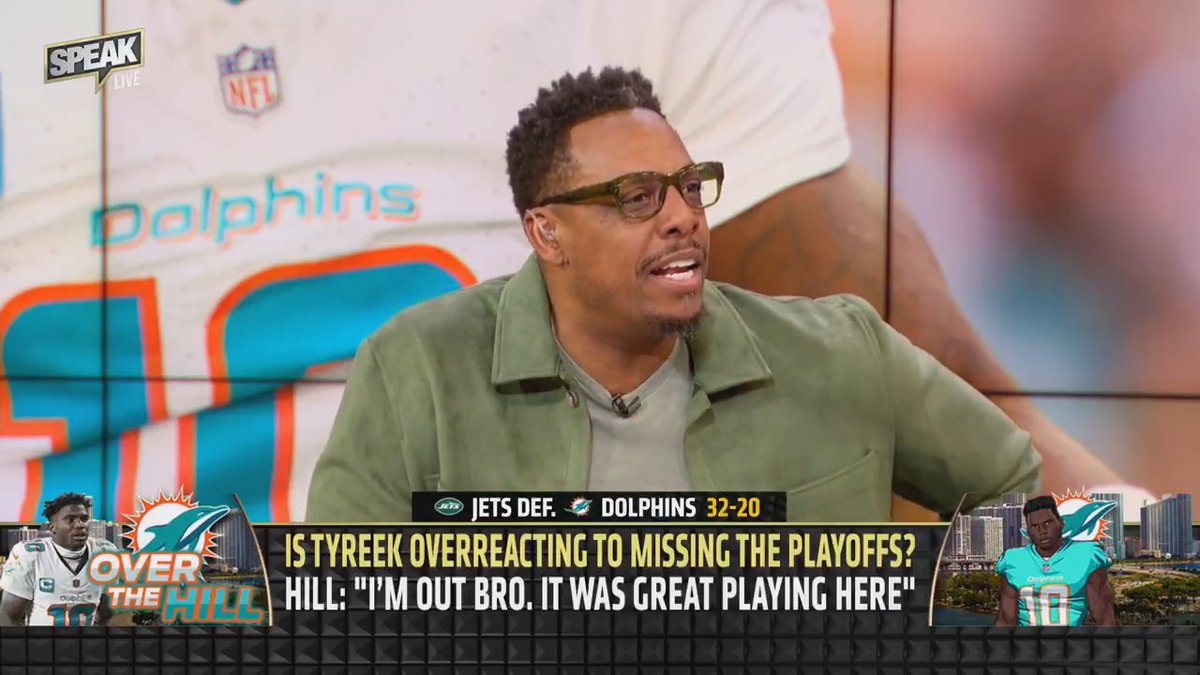 .Paul Pierce agrees with Tyreek Hill wanting to leave the Dolphins “Why would I come back to this city where I’m in handcuffs, I’m not making the playoffs, and I’m not winning?”