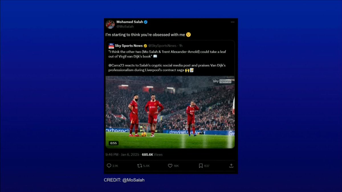 "I mean, I have got a Mo Salah obsession" 🤣 Jamie Carragher shares his response after that cryptic tweet 👀
