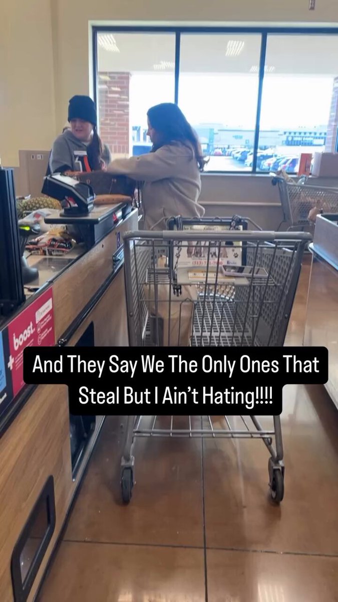 Woman seen stealing a rotisserie chicken at grocery store