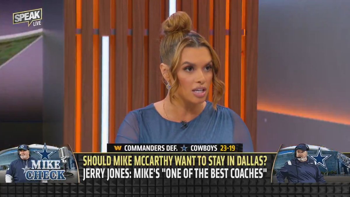 .Joy Taylor believes that moving on from Mike McCarthy would be a mistake for the Cowboys.