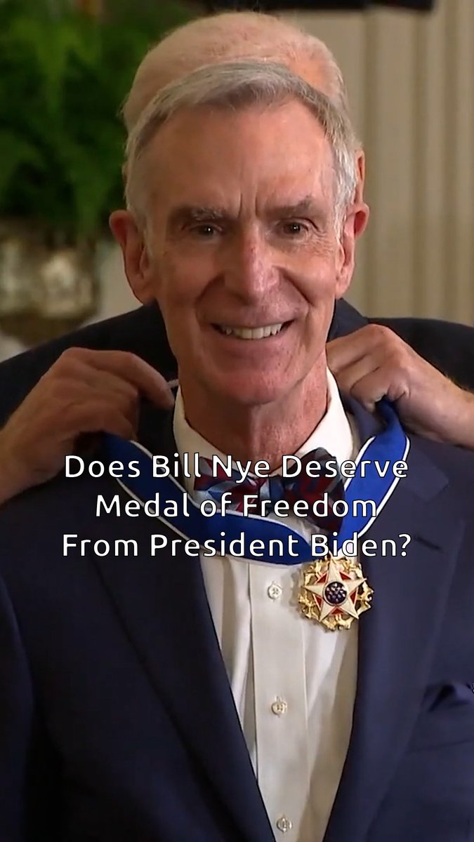 Does Bill Nye Deserve the Medal of Freedom From President Biden? President Donald J. Trump Bill Nye