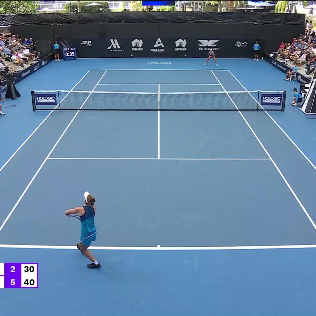 sizzling winner = set 1 🔥 Madison Keys | #AdelaideTennis