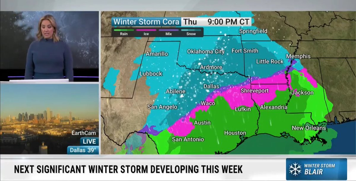 12-18 inches of snow in Dallas would be wild
