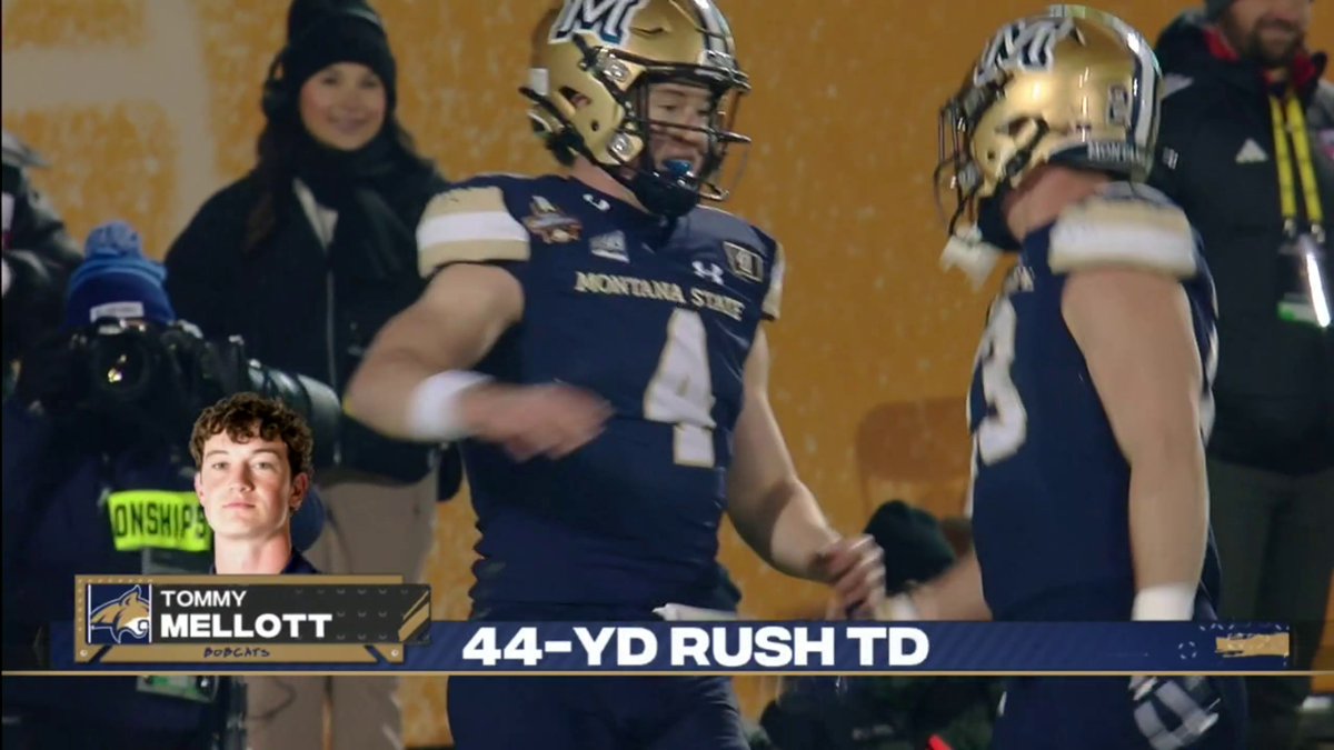 TOMMY MELLOTT TAKES IT 44 YARDS TO THE HOUSE‼️ The Bobcats keep it a one-score game 🍿 📺 ESPN