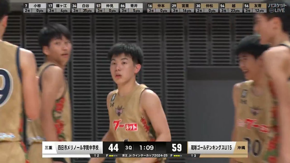 ”シュートの外し方を忘れてしまった” #琉球U15 #越圭司(#54)🤩 まさかの6本連続成功⁉ 【男子準決勝】 #四日市メリノール(三重) 🆚 #琉球U15(沖縄) ▶視聴はコチラ 京王Jr.ウインターカップ2024-25🏀 #バスケットLIVE ライブ/見逃し配信中📡 #中学バスケ 日本バスケットボール協会(JBA)