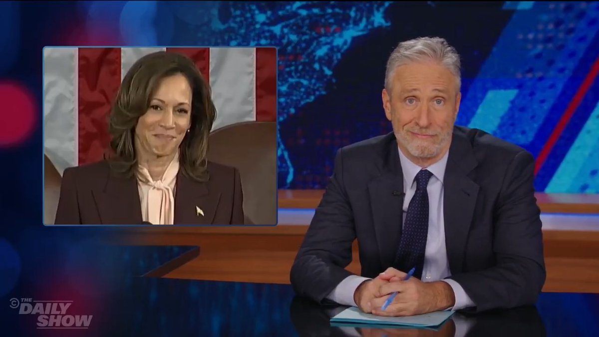.Jon Stewart on today's election certification: "It's amazing how smoothly our democracy works when you don't act like a little bitch if you lose."