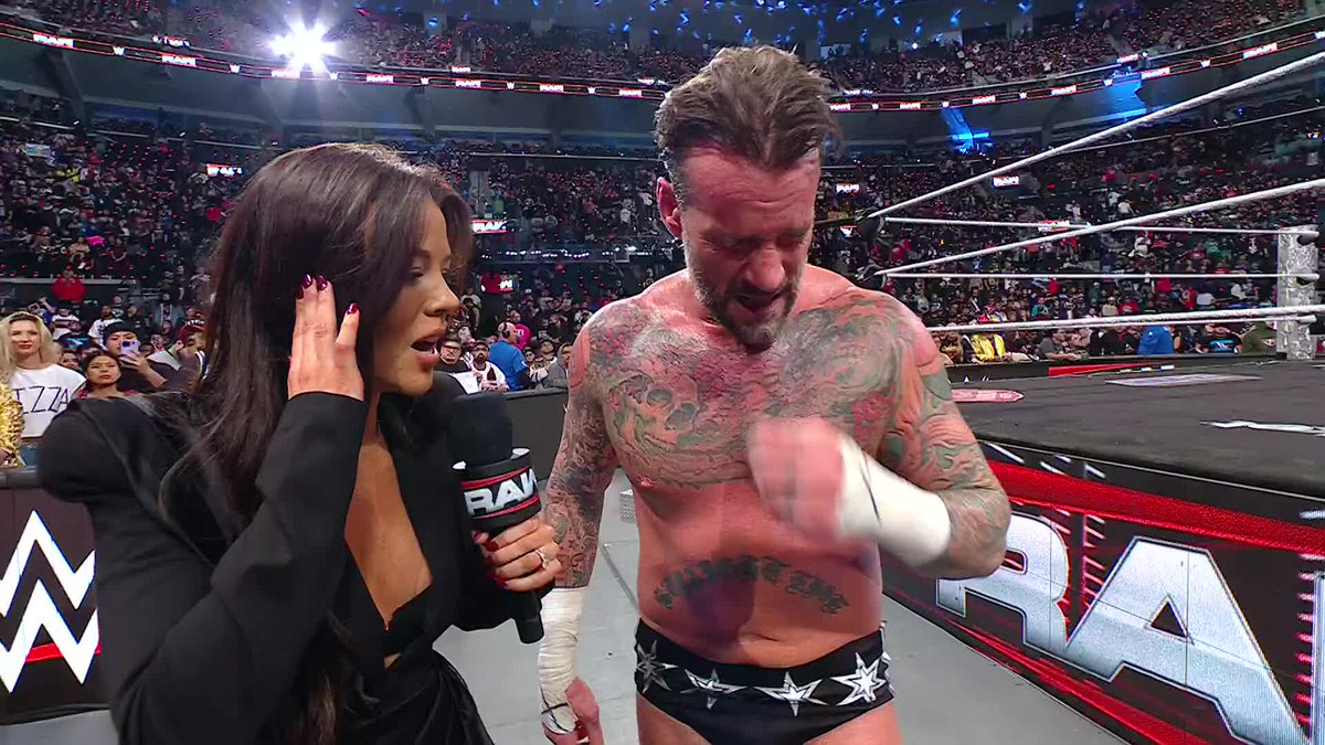 CM PUNK delivered on the 🔥🎤!